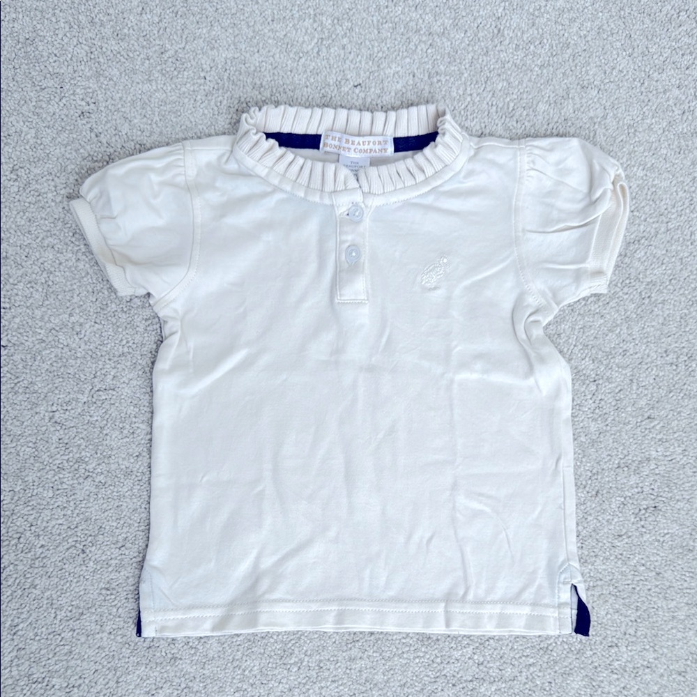 The Beaufort Bonnet Company Ruffle Neck Shirt